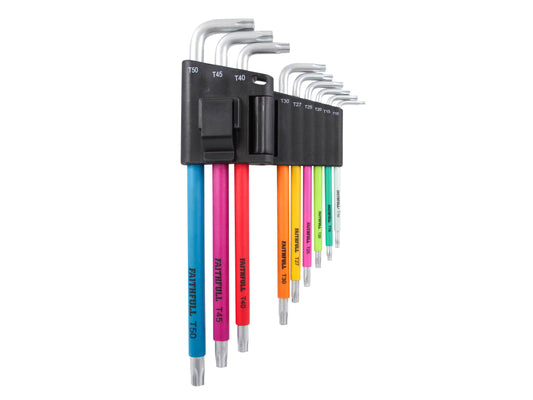 Multicoloured Star Key Set, 9 Piece                                             