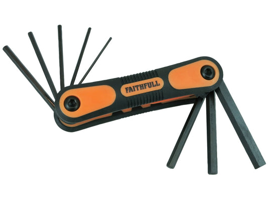 Metric Folding Hexagon Key Set, 8 Piece                                         