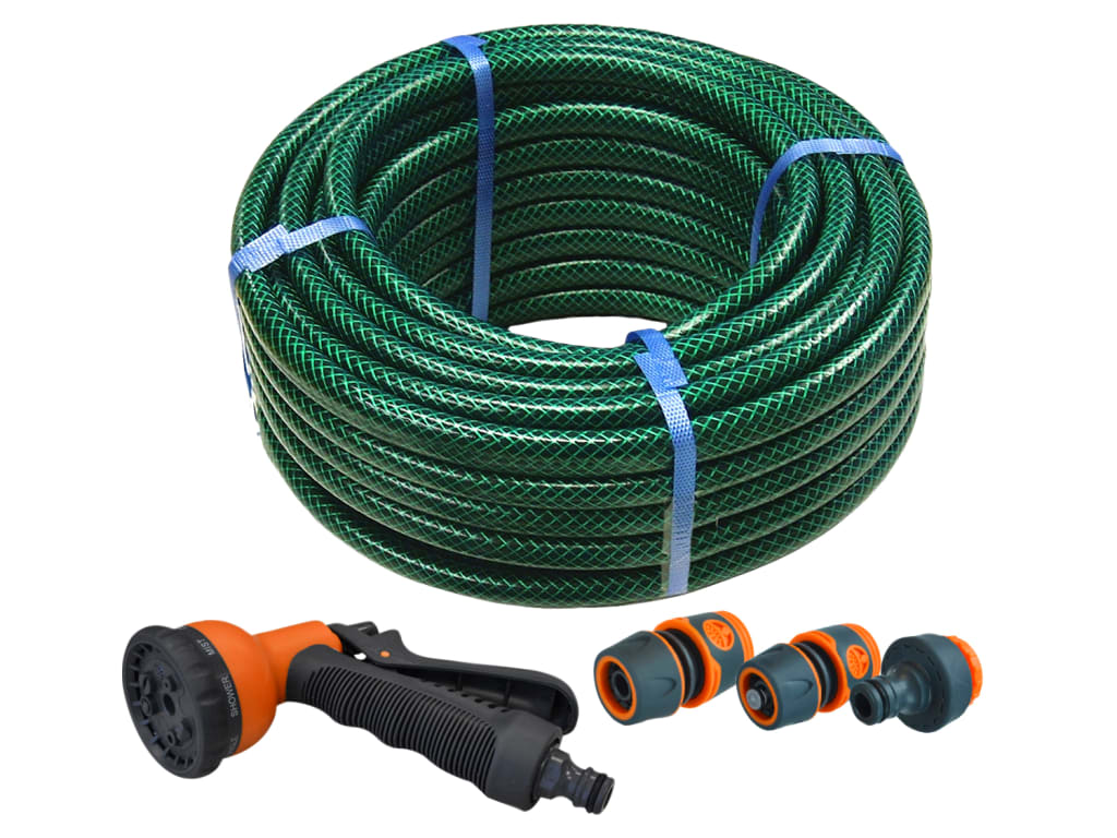 PVC Reinforced Hose 15m Fittings & Spray Gun                                    