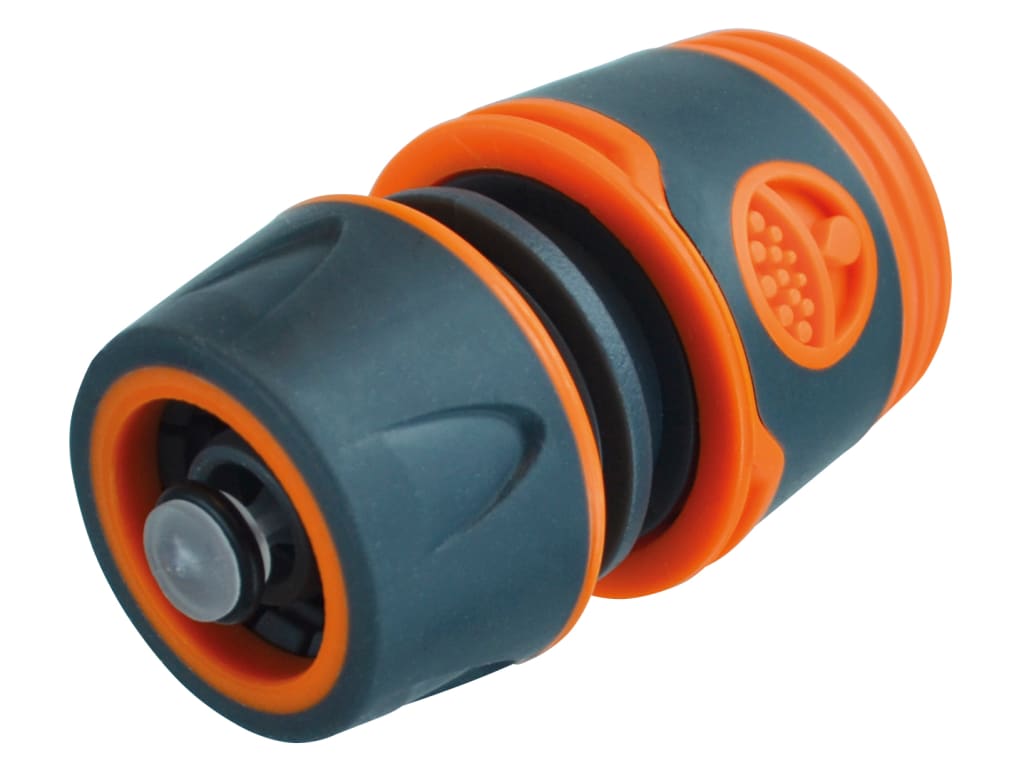 Plastic Water Stop Hose Connector 1/2in                                         