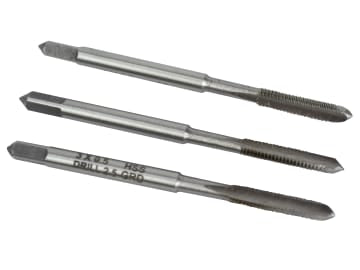 HSS Straight Flute Tap Set M3 x 0.5, 3 Piece                                    