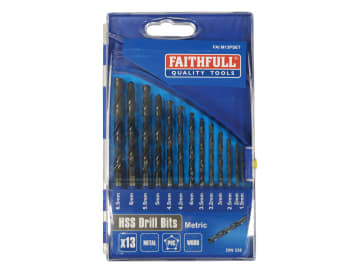 HSS Jobber Drill Bit Set, 13 Piece (1.5-6.5mm)                                  