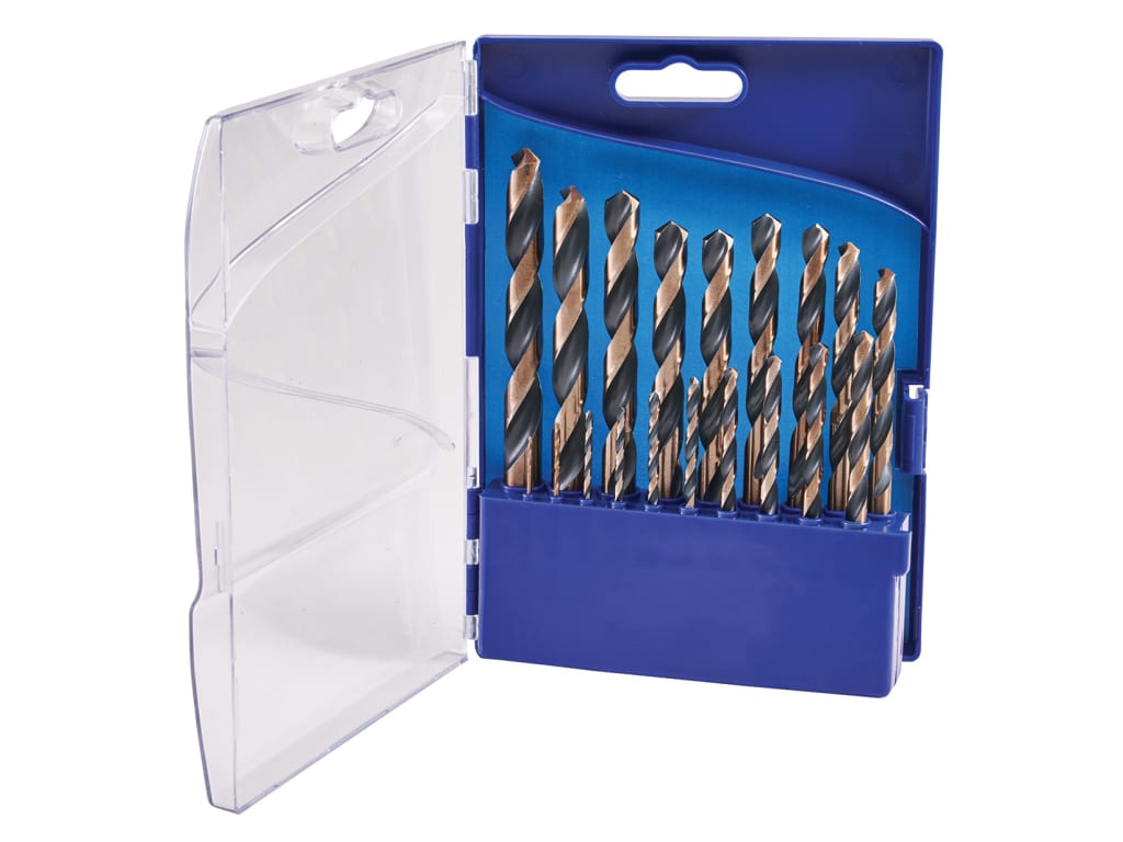 Professional HSS Jobber Drill Bit Set, 19 Piece (1 - 10mm)                      