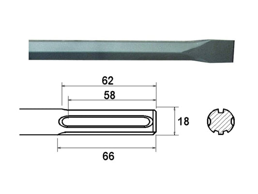 SDS Max Chisel 300mm                                                            