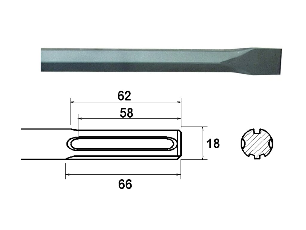 SDS Max Chisel 400mm                                                            