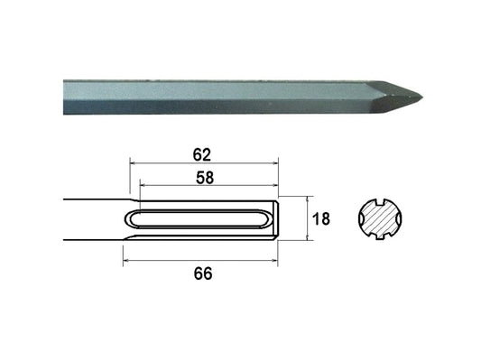 SDS Max Point 300mm                                                             