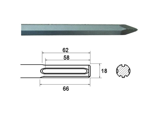 SDS Max Point 400mm                                                             