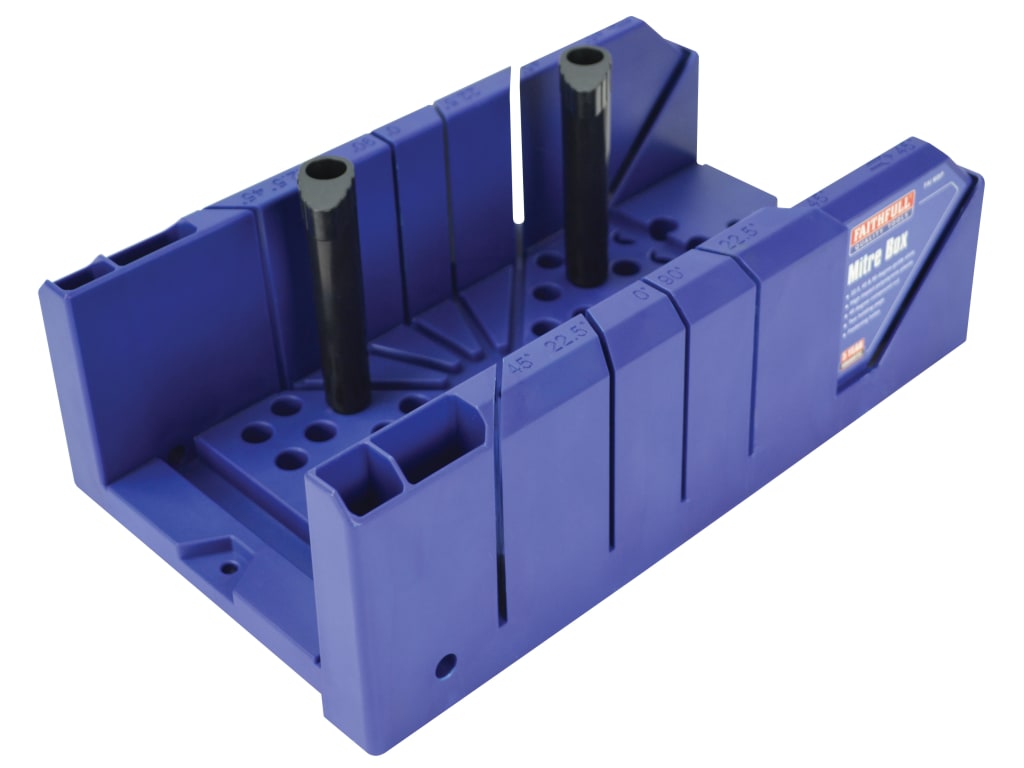 Plastic Mitre Box with Pegs 310mm (12.1/4in)                                    