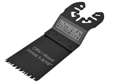 Multi-Function Tool CrV Flush Cut Wood Blade Ground Side Set 34mm (Box 100)     
