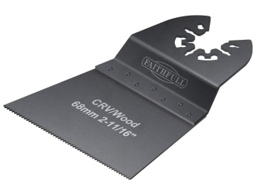 Multi-Function Tool CrV Flush Cut Wood Blade Side Set 68mm (Pack 5)             