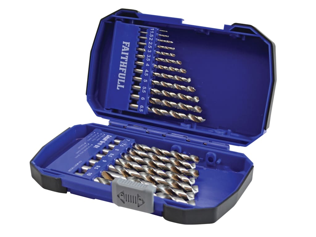 Cobalt HSS Drill Set M35 1-10mm 19 Piece                                        