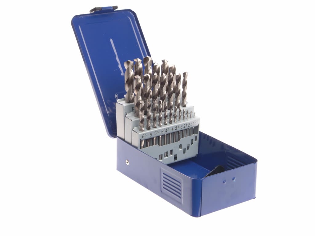 HSS Drill Bit Set of 25 M2 1 - 13mm & Case                                      