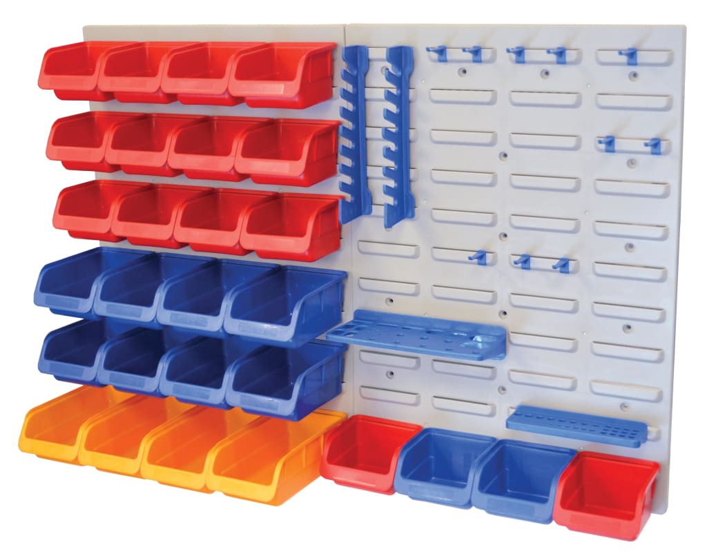 Storage Bin Set with Wall Panels 43 Piece                                       