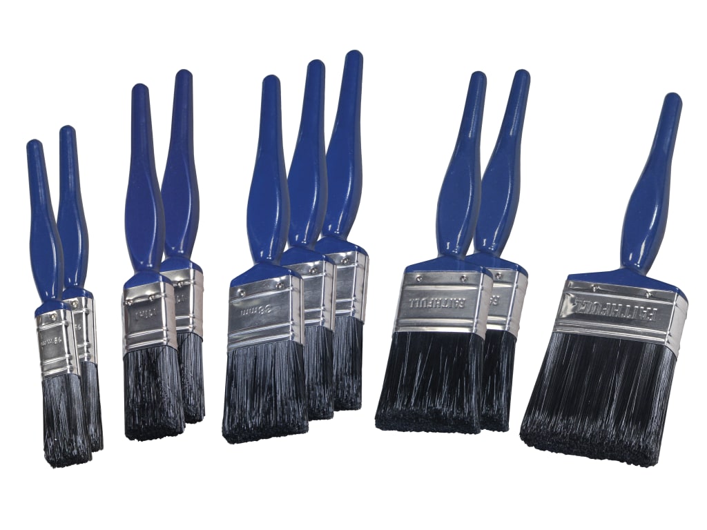 Utility Paint Brush Set, 10 Piece                                               