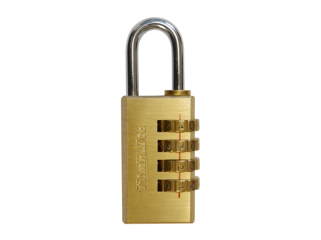 Brass Combination Padlock 20mm                                                  