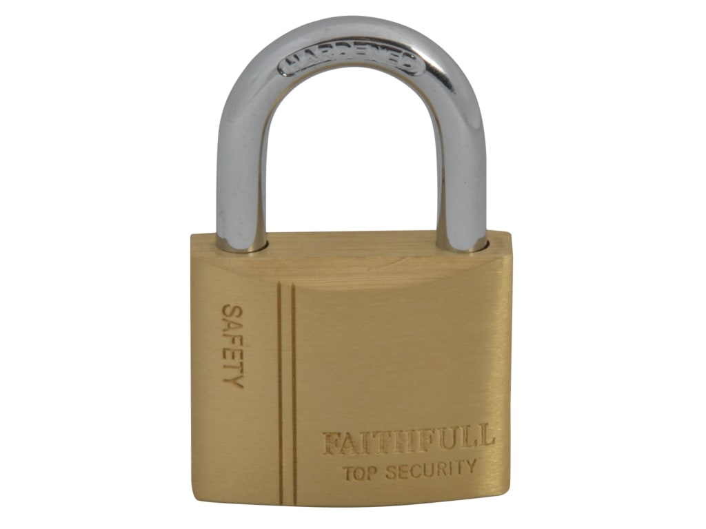 Brass Padlock 40mm 3 Keys                                                       