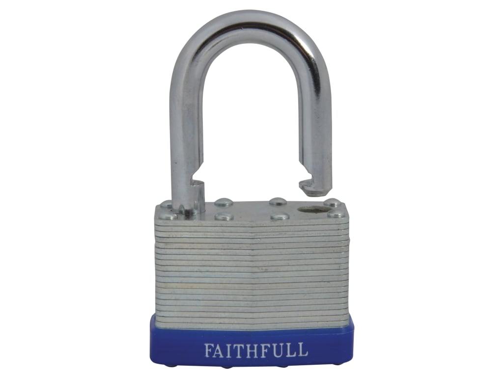 Laminated Steel Padlock 50mm 3 Keys                                             