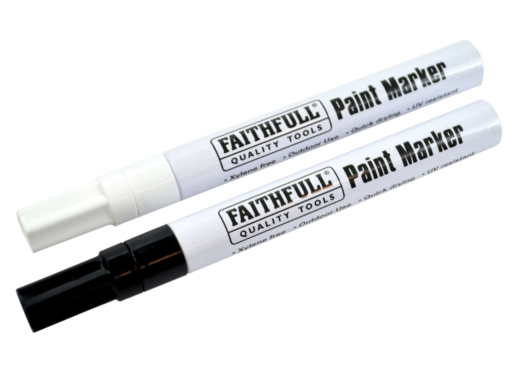 Paint Marker Pen Black & White (Pack 2)                                         