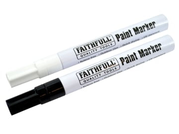 Paint Marker Pen Black & White (Pack 2)                                         