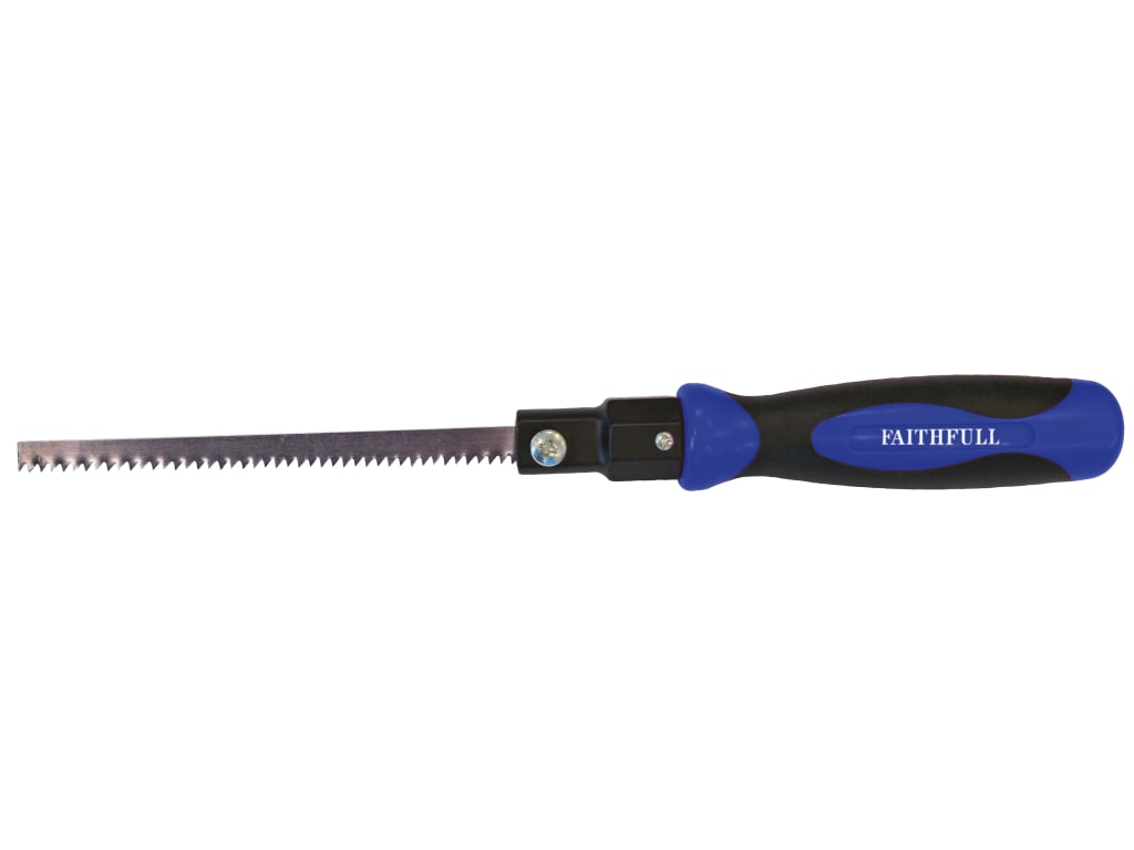 Soft Grip Padsaw Handle with Blades                                             