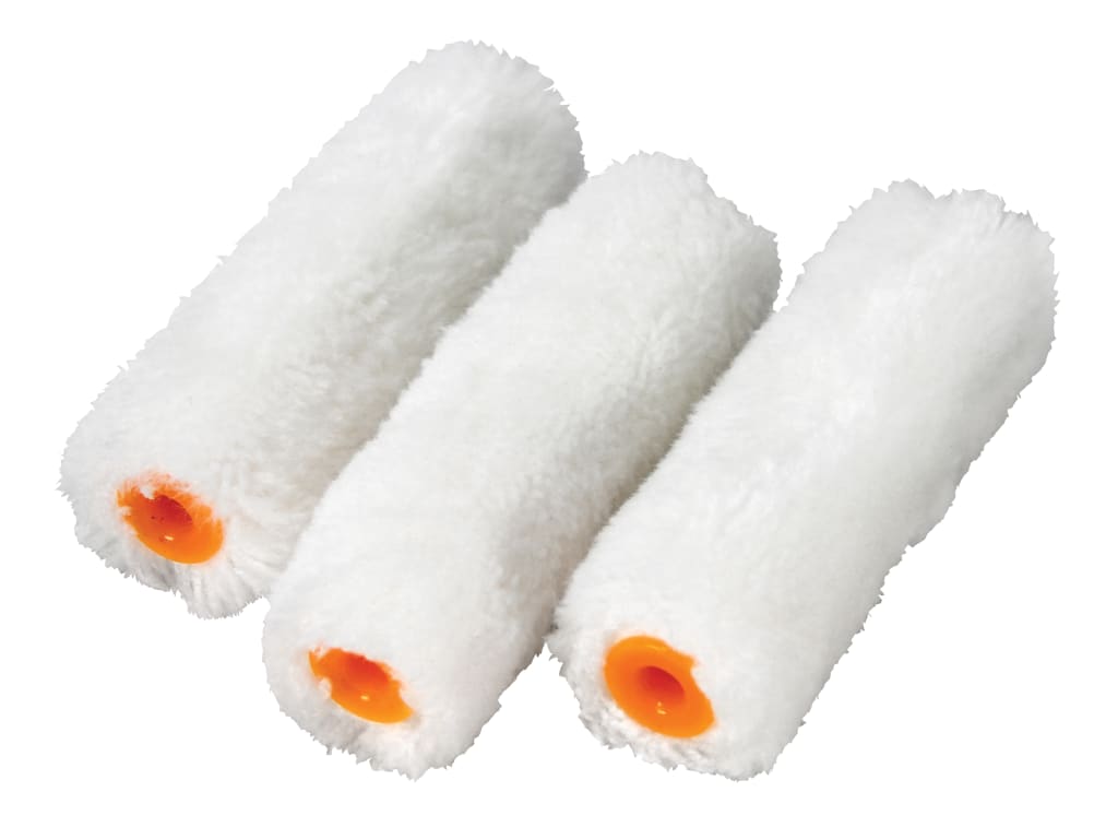Medium Pile Mini Roller Refills 100mm (4in) Pack of 10                          