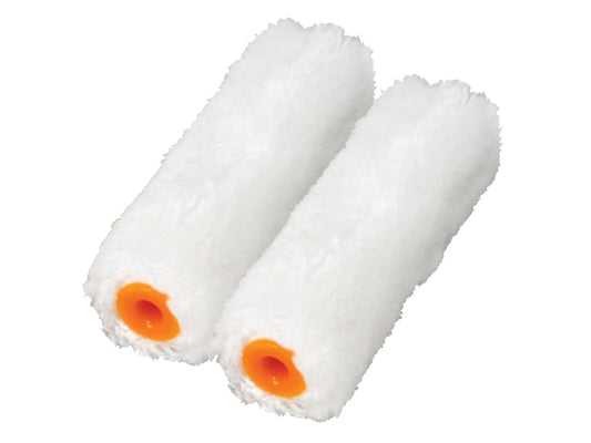 Medium Pile Mini Roller Refills 100mm (4in) Pack of 2                           