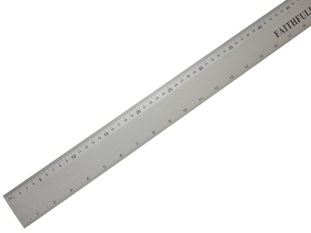 Aluminium Flat Rule 1m/39in                                                     