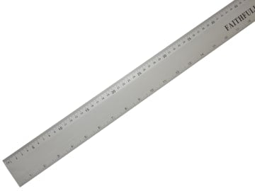 Aluminium Flat Rule 1m/39in                                                     