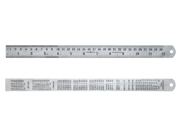 Steel Rule 300mm / 12in x 25mm                                                  