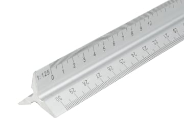 Aluminium Triangle Scale Rule 300mm                                             