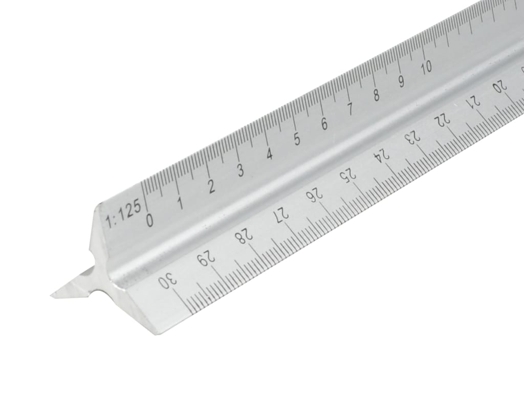 Aluminium Triangle Scale Rule 300mm                                             