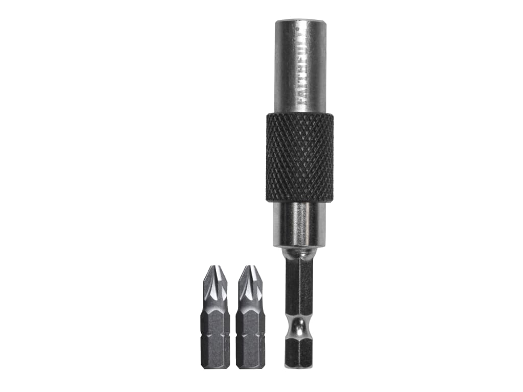 15° Flexi Bit Holder 75mm & PZ2(x2) Bits                                        