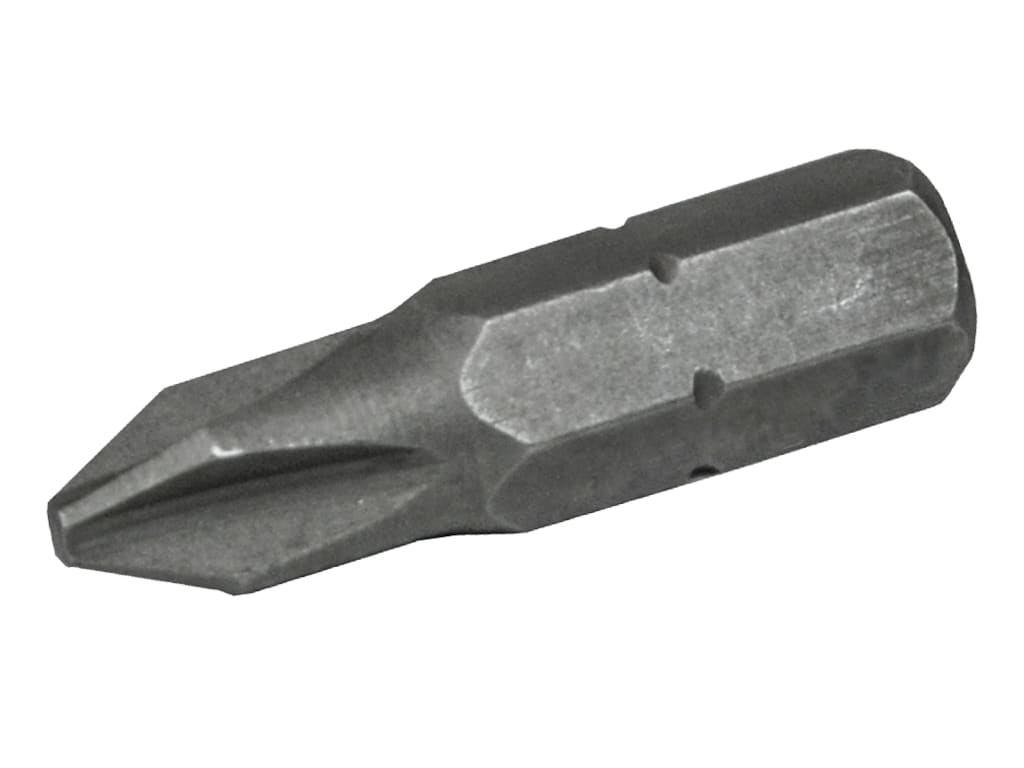 Phillips S2 Grade Steel Screwdriver Bits PH2 x 25mm (Pack 3)                    