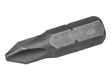 Phillips S2 Grade Steel Screwdriver Bits PH2 x 25mm (Pack 3)                    