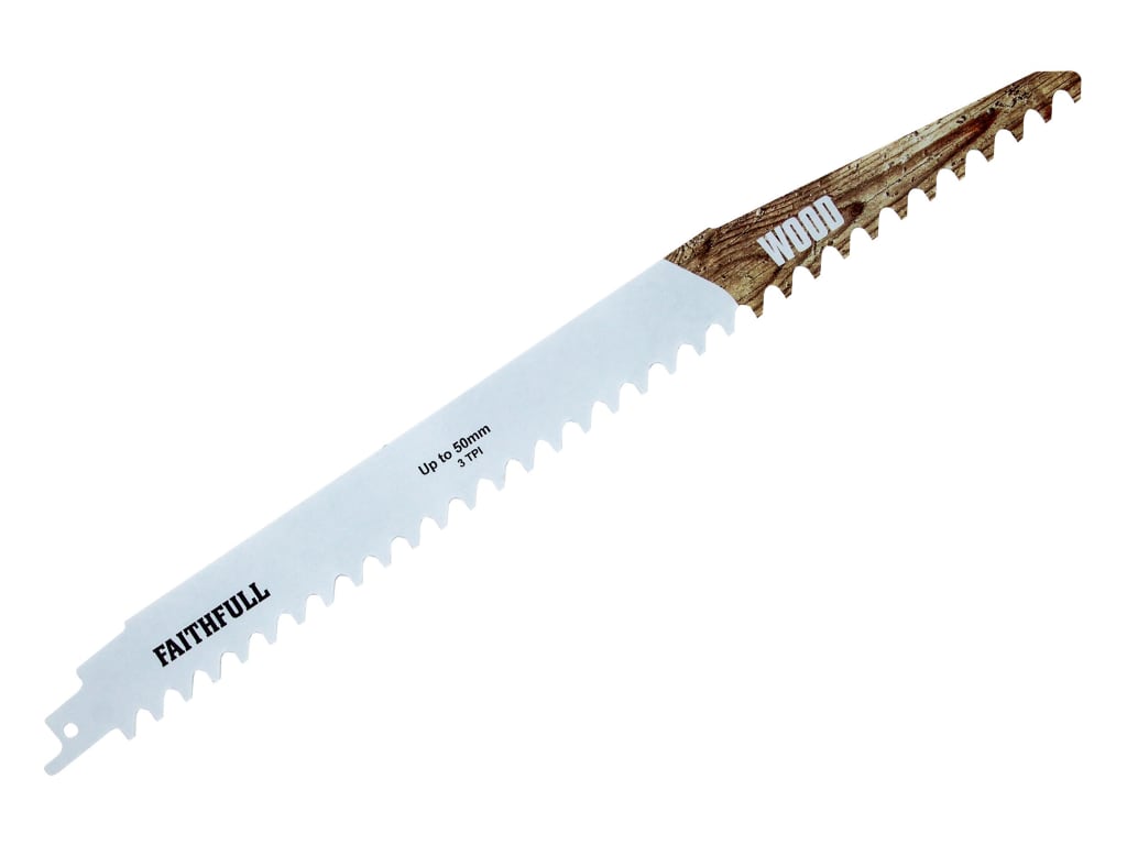 S1241HM Wood Carbide Sabre Saw Blade 304mm x 3 TPI                              
