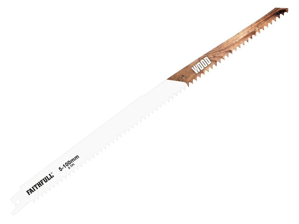 S1411D Sabre Saw Blade Wood 300mm 6 TPI (Pack 5)                                