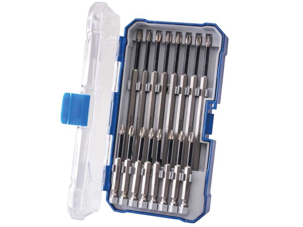 Long Impact Bit Set in Case, 16 Piece                                           