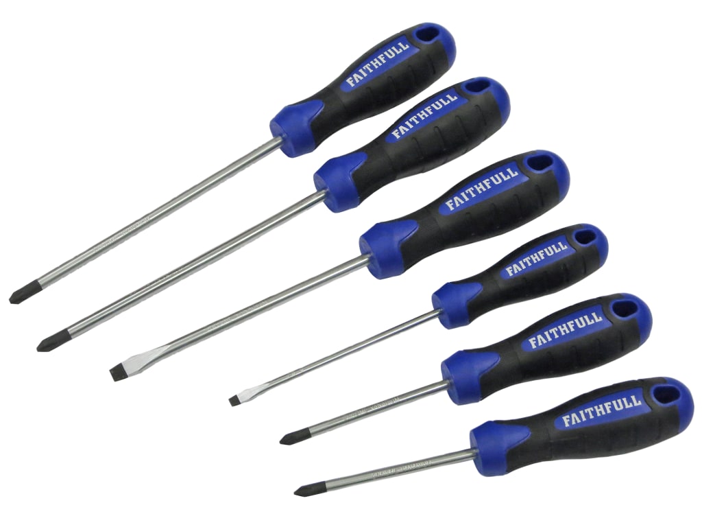 Boxed Soft Grip Screwdriver Set, 6 Piece                                        
