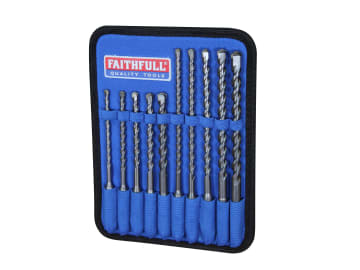 SDS Plus Drill Bit Set, 10 Piece                                                