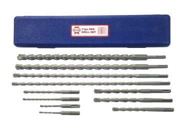 SDS Plus Drill Bit Set, 11 Piece                                                