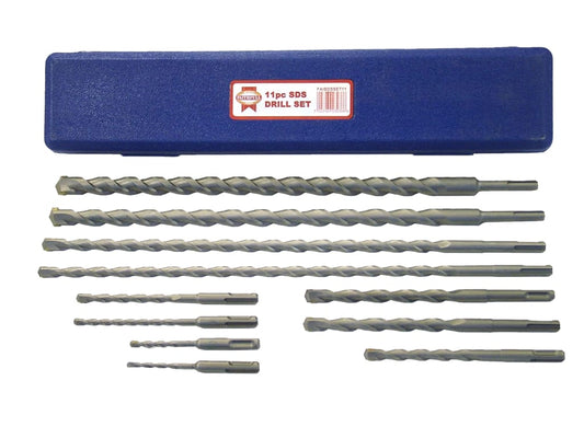 SDS Plus Drill Bit Set, 11 Piece                                                