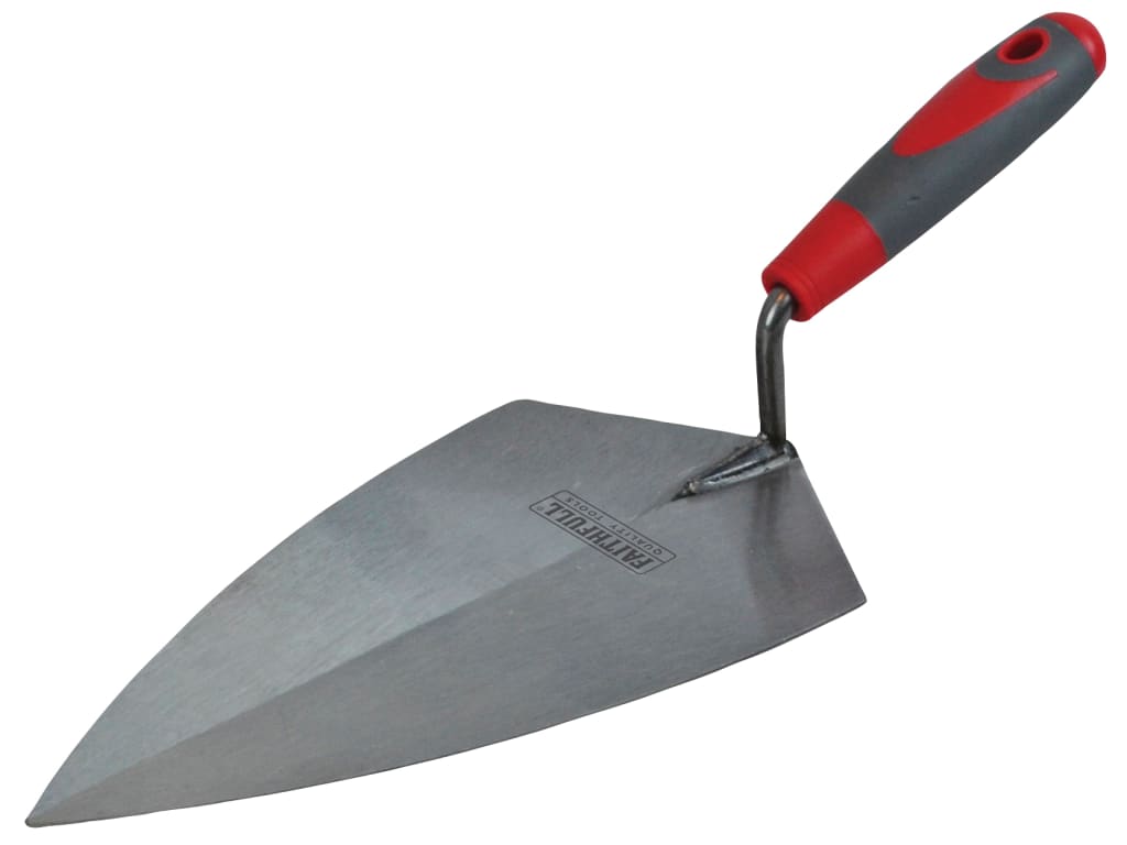 Philadelphia Pattern Brick Trowel Soft Grip Handle 11in                         