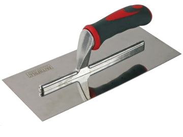 Plasterer's Finishing Trowel Stainless Steel Soft Grip Handle 11 x 4.3/4in      