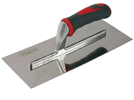 Plasterer's Finishing Trowel Stainless Steel Soft Grip Handle 11 x 4.3/4in      
