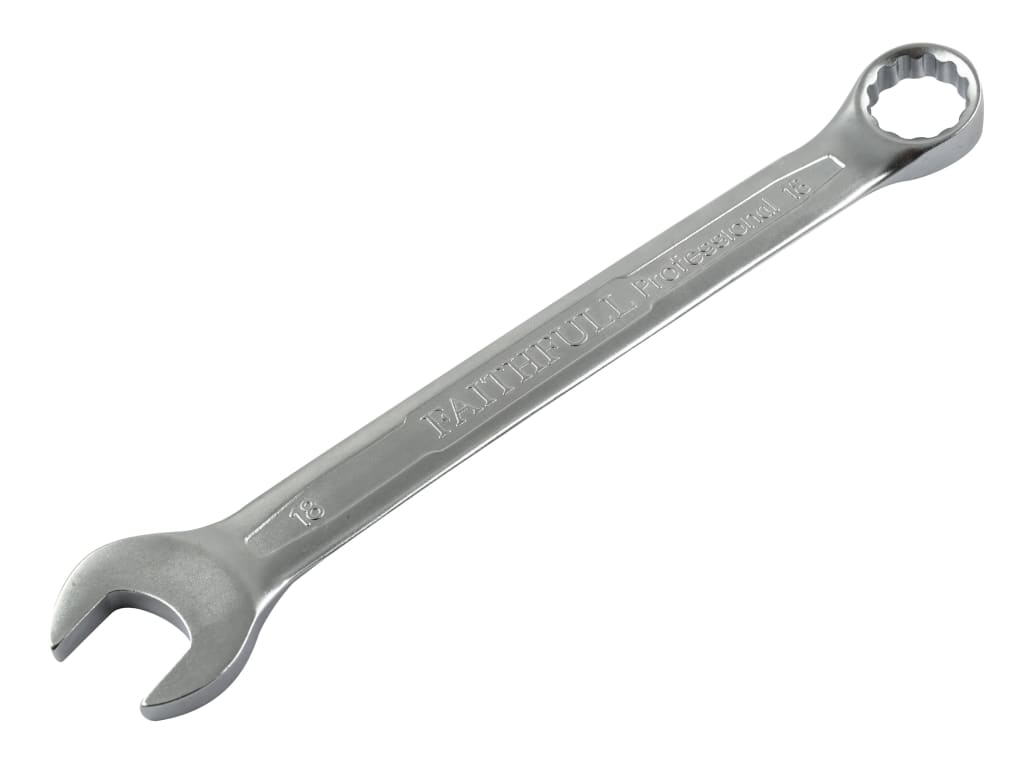 Combination Spanner CV Satin Finish 18mm                                        
