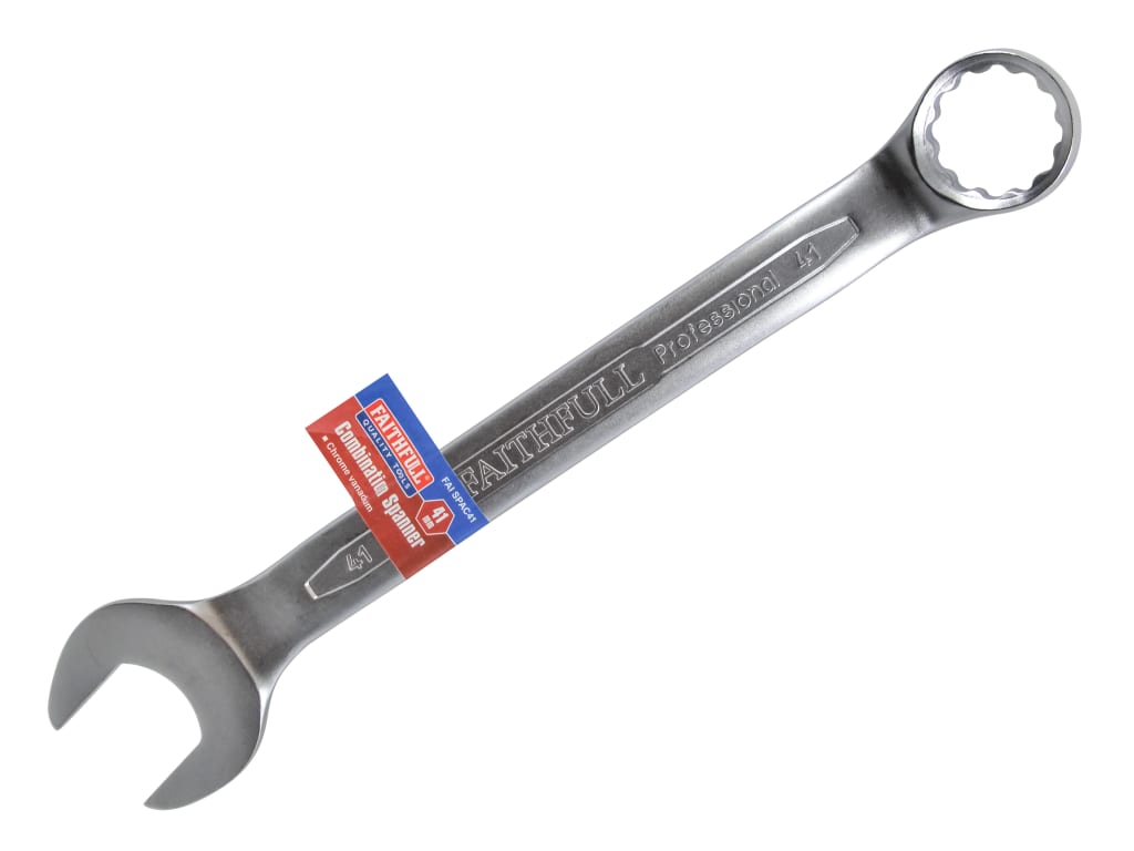 Combination Spanner CV Satin Finish 41mm                                        