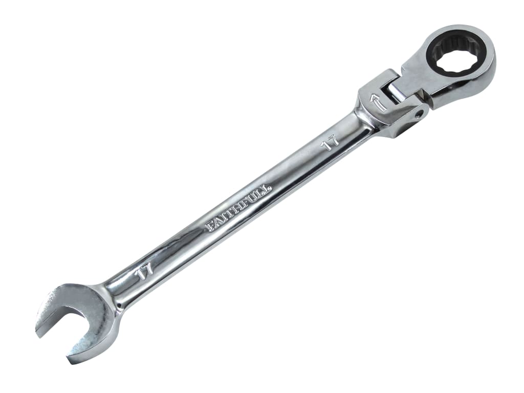 Ratchet Combination Spanner Flex Head CV 17mm                                   