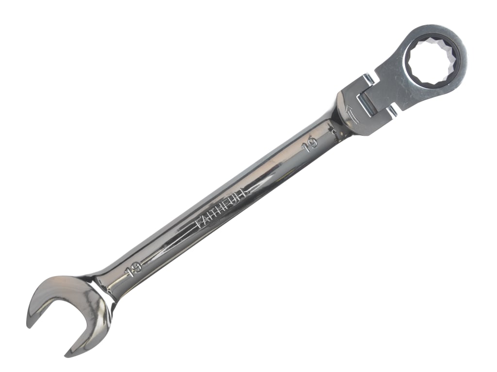 Ratchet Combination Spanner Flex Head CV 19mm                                   