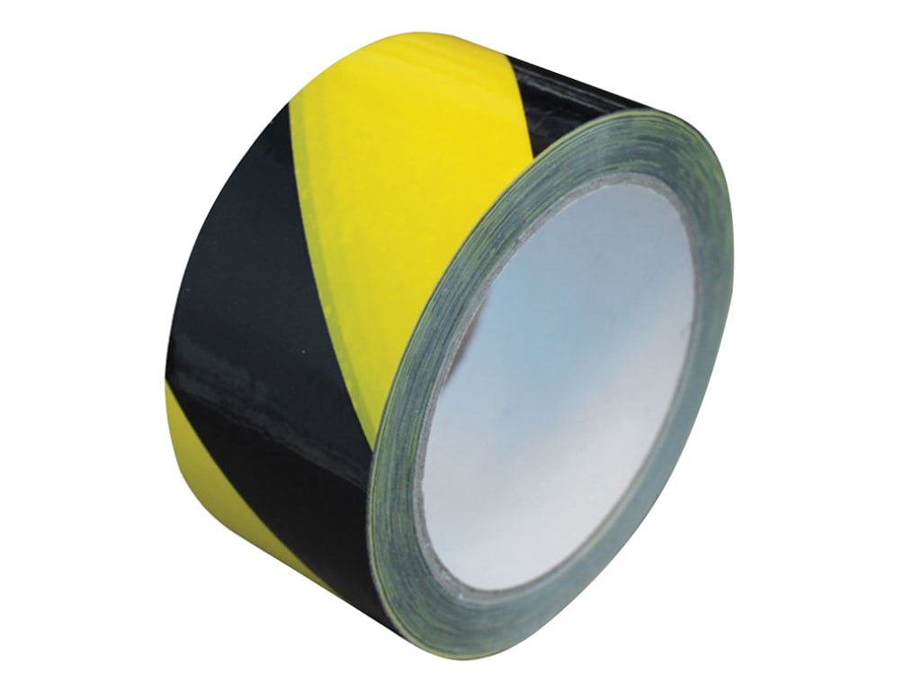 Laminated Self-Adhesive Hazard Tape Black/Yellow 50mm x 33m                     