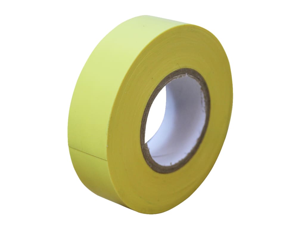 PVC Electrical Tape Yellow 19mm x 20m                                           